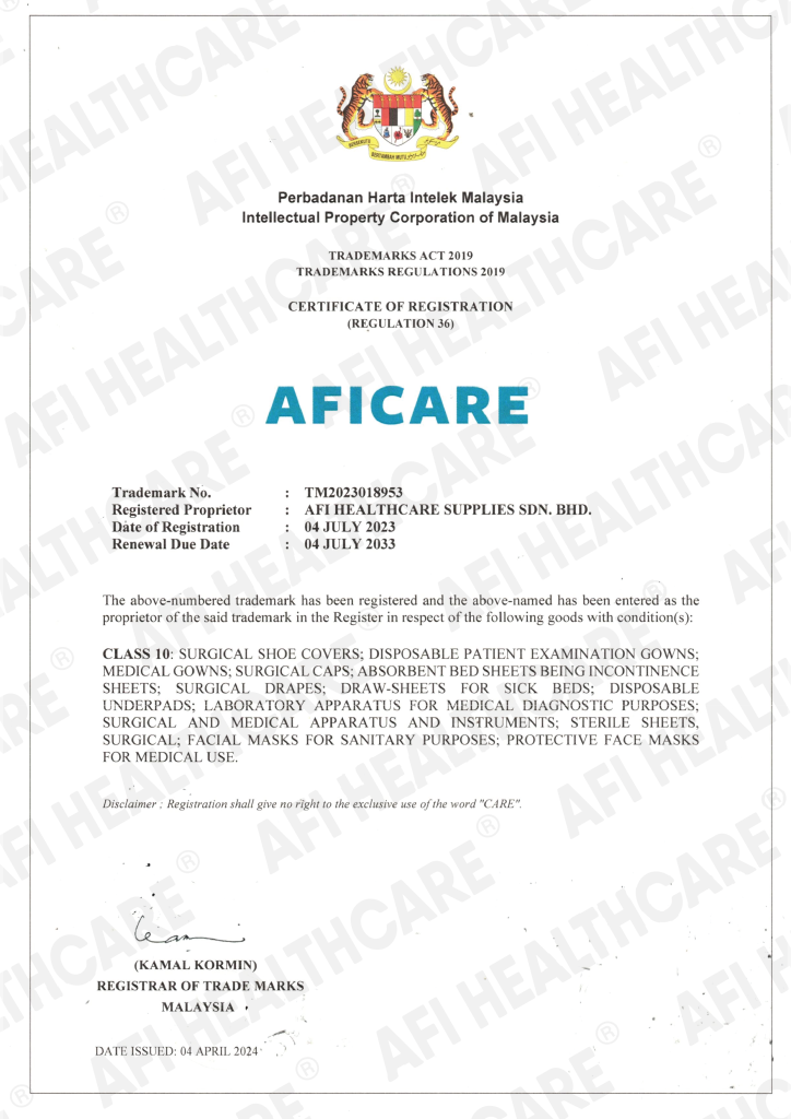 Trademark Certificate